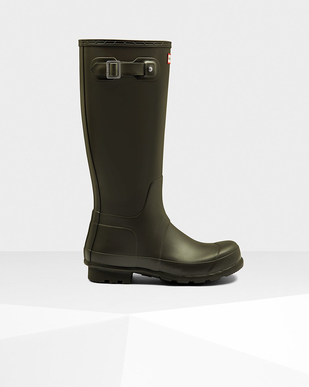 Mens Hunter Tall Rain Boots Dark Olive - Original - 6910273-SX